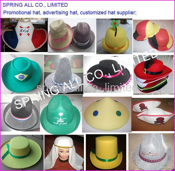 promotional fashion hat， customized hat