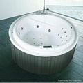 Double Lounge Acrylic Hot Tubs Outdoor Spa 1