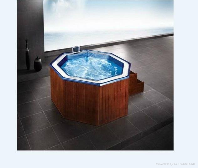 Special Shape 6Persons Acrylic Hot Tubs Whirl Pool Spa Bath With Overflow Water 