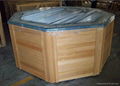 Special Shape 6Persons Acrylic Hot Tubs Whirl Pool Spa Bath With Overflow Water  5