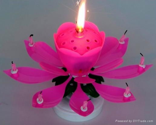 sparkling musical birthday fountain candle