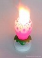 glitter birthday cake number candle 3