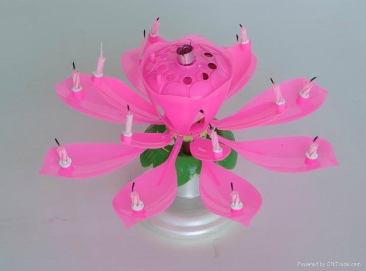  Super magical firework birthday rotating music Candle 2