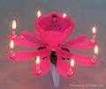 Amazing open romantic rotating flower music Candle 1