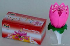 Singing open mouth flower birthday music Candle