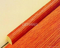 Laminate quarter round HDF molding