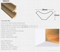 MDF baseboard scotia molding concave line for flooring decorative    2
