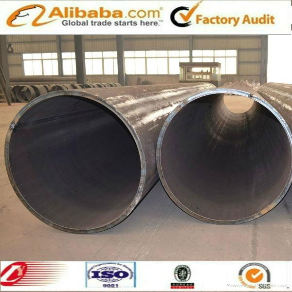 LSAW round steel pipe for construction material 3