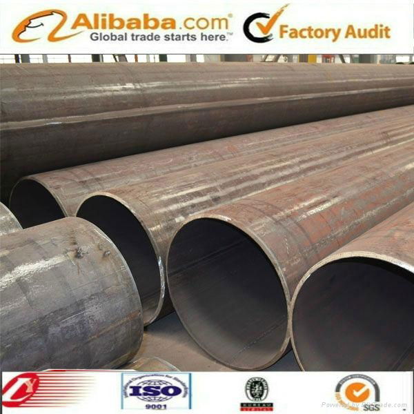 LSAW round steel pipe for construction material 4