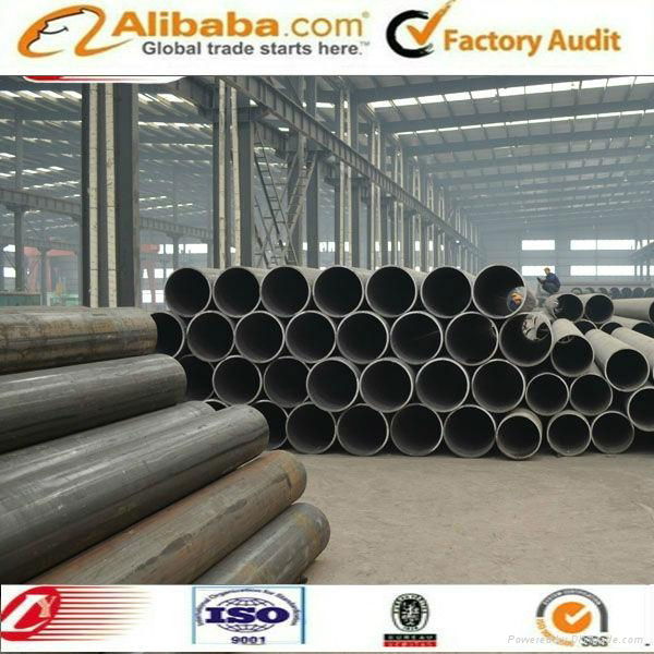 LSAW round steel pipe for construction material 5