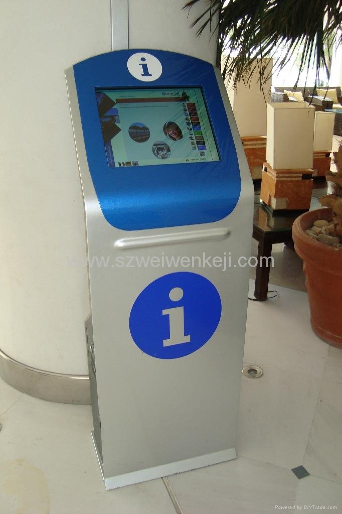 19inch  touch screen LCD hotel self-service terminal with PC 2
