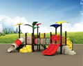 Children outdoor playround equipment with slide 1