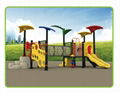 Children outdoor playround equipment with slide 2