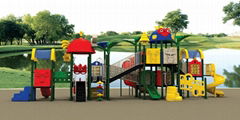 Kids outdoor playround equipment with slide