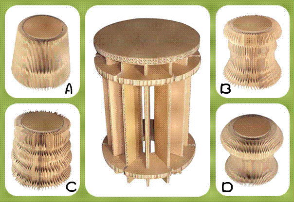 Foldable Paper Chair (DKPF120929)