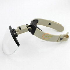 plastic head magnifier with 1 led light