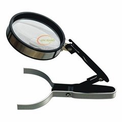 folding magnifier with two lens