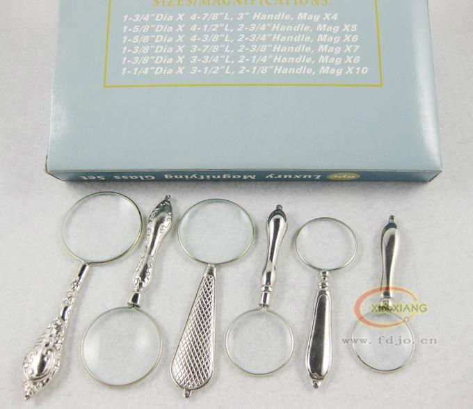 metal magnifier with six-piece suit 2