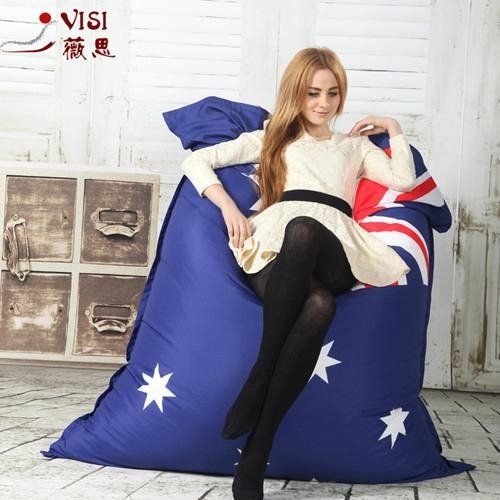 Fashion Flag print bean beg chair cover 2