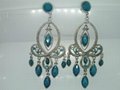 Alloy earrings with stones 3