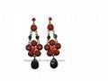 Alloy earrings with stones 4