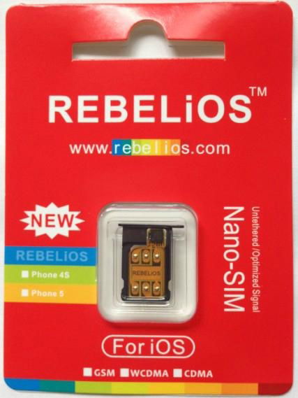 New NANO Rebelios sim unlock for ios 6.1.2 iPhone 5