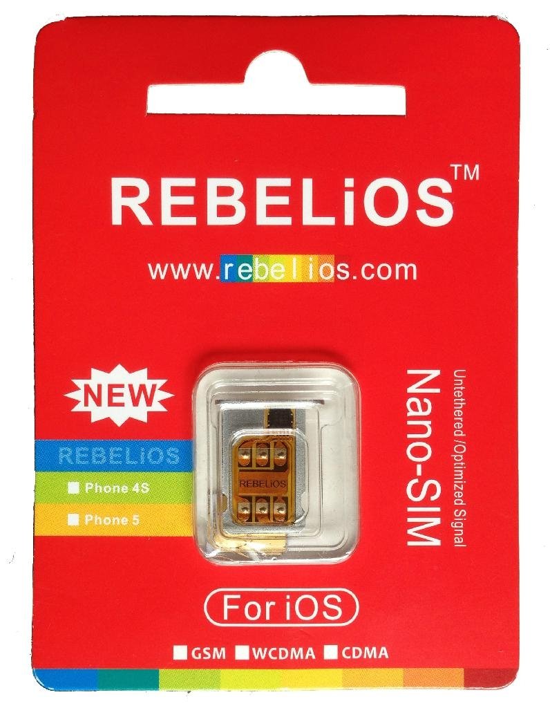 New NANO Rebelios sim unlock for ios 6.1.2 iPhone 5 2