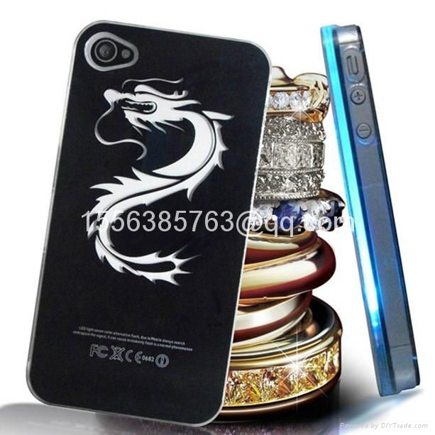 Calling Shine Dragon Print Protective Case for iPhone 4/4s 3