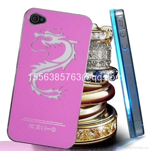 Calling Shine Dragon Print Protective Case for iPhone 4/4s 4