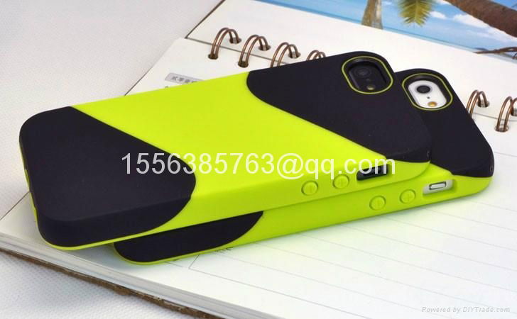 3 color Gradual Change Soft TPU back cover Case for iPhone 5 2