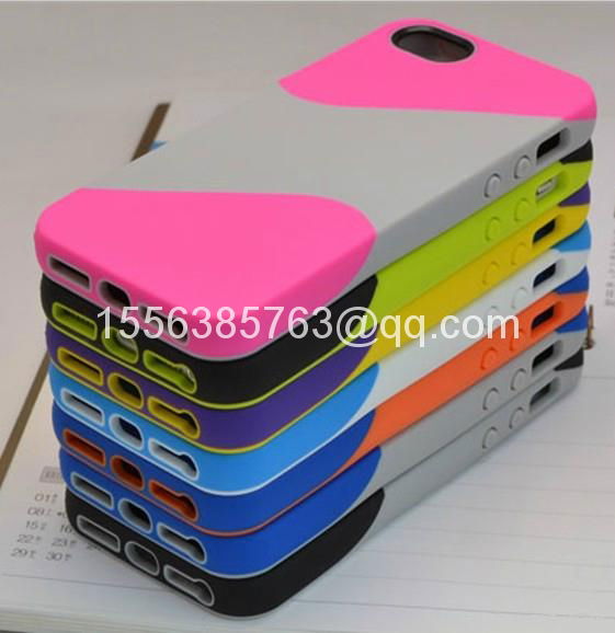 3 color Gradual Change Soft TPU back cover Case for iPhone 5 5