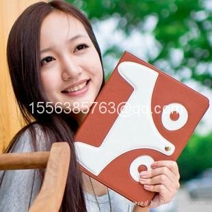Cute Naughty Little Fox Case Leather Stand Magnetic Smart Case  for iPad 2/3/4