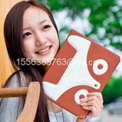 Cute Naughty Little Fox Case Leather Stand Magnetic Smart Case  for iPad 2/3/4