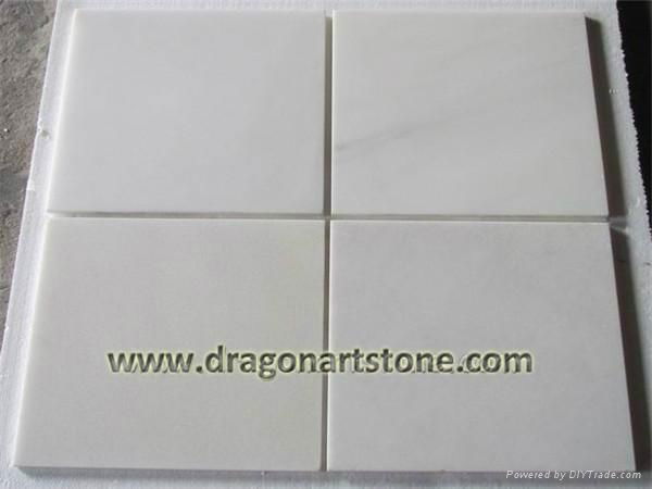 Pure white marble flooring and wall tile