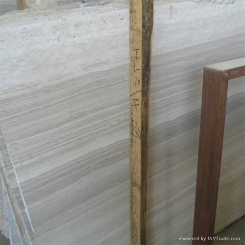 White wood grain marble big slab