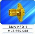 SMA female connector with flange,thread coupling 1