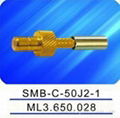 SMB male connector with crimp mount