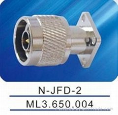 N male connector with connector