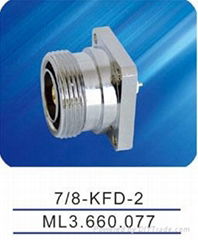 7/16 female connector with flange