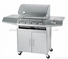 Stainless steel gas bbq grill