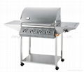 Stainless steel gas bbq grill 1