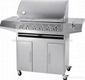 Stainless steel gas bbq grill