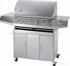 5 burner gas bbq grill (with back burner)