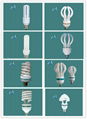 top spiral (mashroom umberlla) energy saving bulb 2