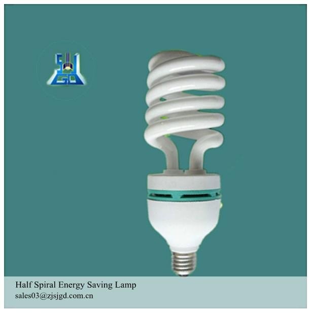half spiral energy saving lamp,CFL,compact fluorescent lamp light,