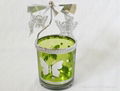 glass cup windmill candle holder 1