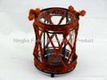 Metal lantern with flax rope 2