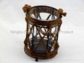 Metal lantern with flax rope 4