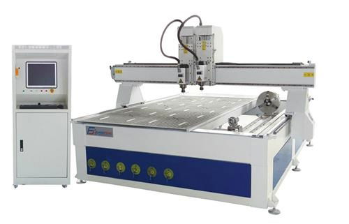 Aluminum table with rotary multi function wood carving cnc router machines 2