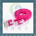 particular appearance fashion style 8 pin colorful usb data cable for iphone/ipo
